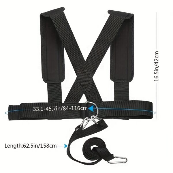 [Resistance Training Belt] 100kg/220lb Anti-Resistance Training Belt | Running Assist Speed Practice Pull Belt, Sports Weight-Bearing Running Equipment Weighting Exercise Strap Tension Band-Ribbon - Image 4