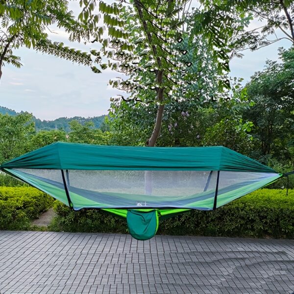 [Versatile Camo Hammock] 4-in-1 Camo Camping Hammock - Durable Nylon, Versatile with Mosquito Net & Sun Shelter, Easy Setup for Backpacking, Hiking, Beach & Garden Adventures, Camping Accessories - Image 7