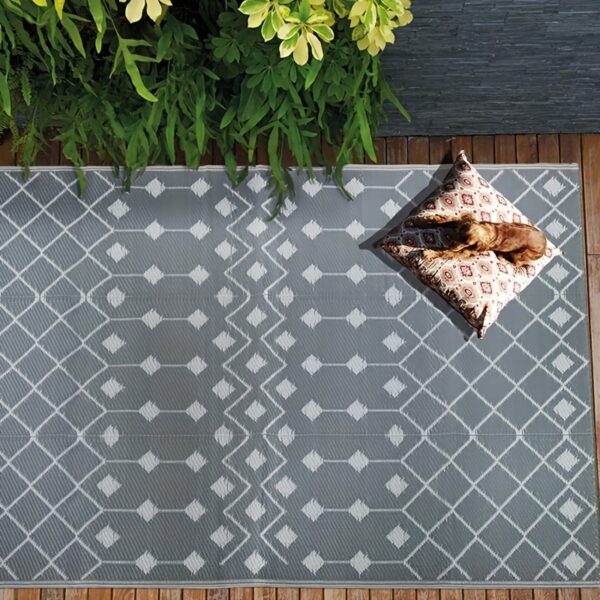[Reversible Outdoor Mat] 1pc Reversible Polypropylene Outdoor Mat | Foldable, Double-Sided, Lightweight, Portable, Easy to Clean, for RVs, Patios, Camping, Backyard, Picnics, Spring/Summer - Image 12