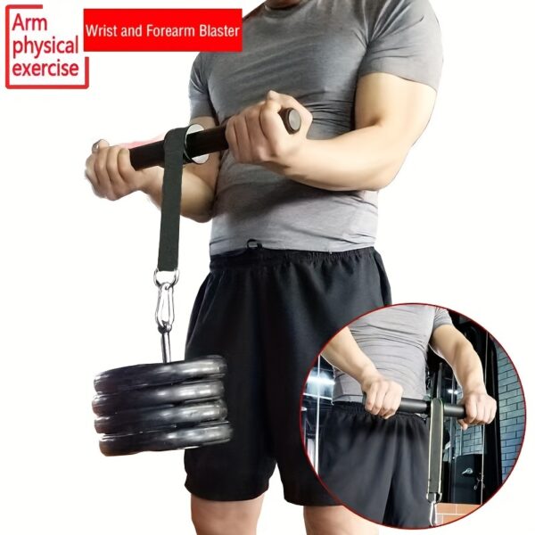 Non-slip Muscle Strength Training Bar - 1pc Wrist And Forearm Blaster - Soft Foam Grip Handles - Image 6