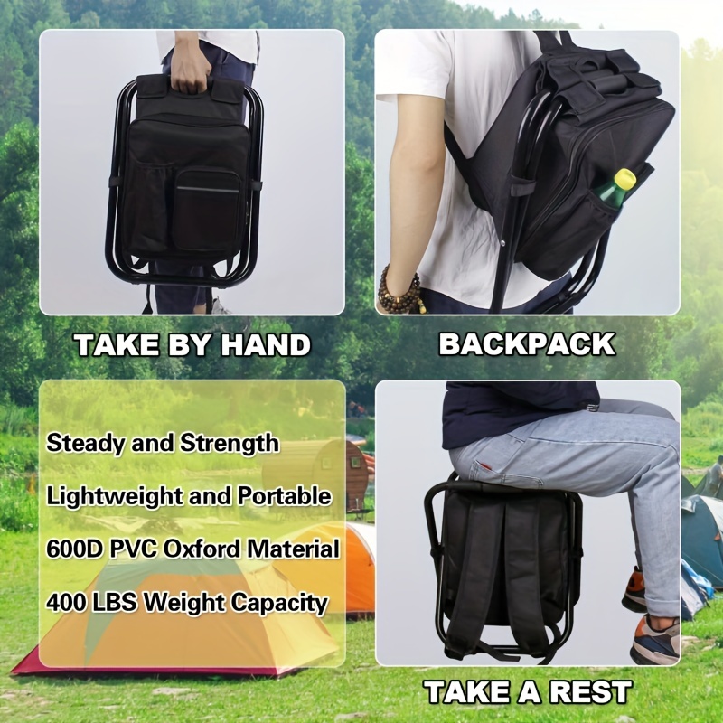 Portable Fishing Backpack Chair - Waterproof Outdoor Sports Bag for Camping, Hunting, Climbing - Perfect Gift for Father's Day, Birthday, Christmas - Image 10