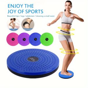 [Magnetic Waist Twister] Portable Large Magnetic Waist Twister Disc | PP Exercise Equipment for Muscle Training, Stability & Core Workout - Red, Uncharged Power Mode - Ideal for Home, Gym & Fitness Centers, Gym Accessory|Stability Training|Ergonomic Design