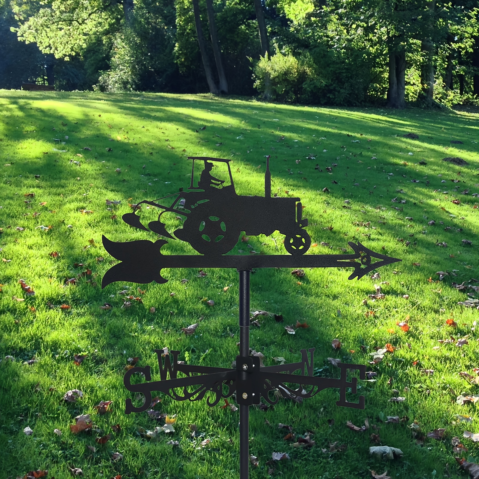 New Metal Tractor Weathervane, Standing Decorative Roof Weathervane for Garden and Courtyard Decoration, Used for Roof Garden, Garden Shed, Home, Fence Post, Greenhouse, Barn or S-hed Weathervane - Image 8