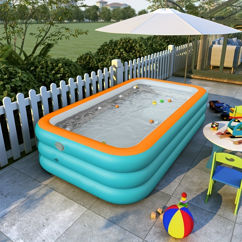 Extra-Large Inflatable Ocean Ball Pool for Adults & Families - Durable PVC, Easy Setup, Space-Saving Design for Outdoor Summer Entertainment, Family-friendly activity, Perfect for Backyard Fun, Poolside Entertainment|Stunning Display|Easy Setup Pool, Inflatable Pool Toy - Image 6