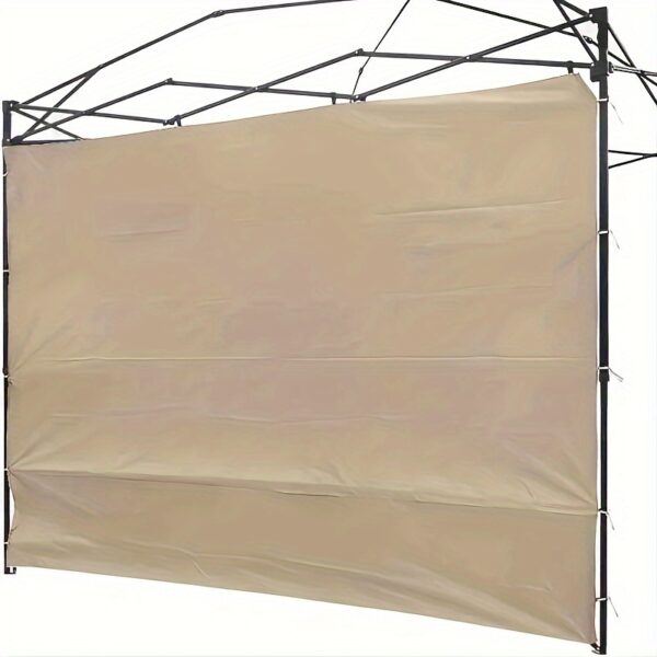 [UV Protection Canopy] 10x10 Pop-Up Canopy Sunshade Curtain with Side Walls | UV Protection, Durable Blackout Fabric, Rain Barrier, Tent Side Windbreak, and Sunscreen Cloth for Indoor and Outdoor Garden Coverage - Instant Canopy Only 1pc Side Wall Privacy Curtain Without Frame - Image 5
