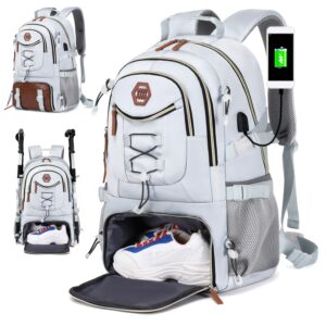 Outdoor Travel Backpack With Large Capacity For Sports Camping, Suitable For Men And Women With 17-inch Laptop Compartment