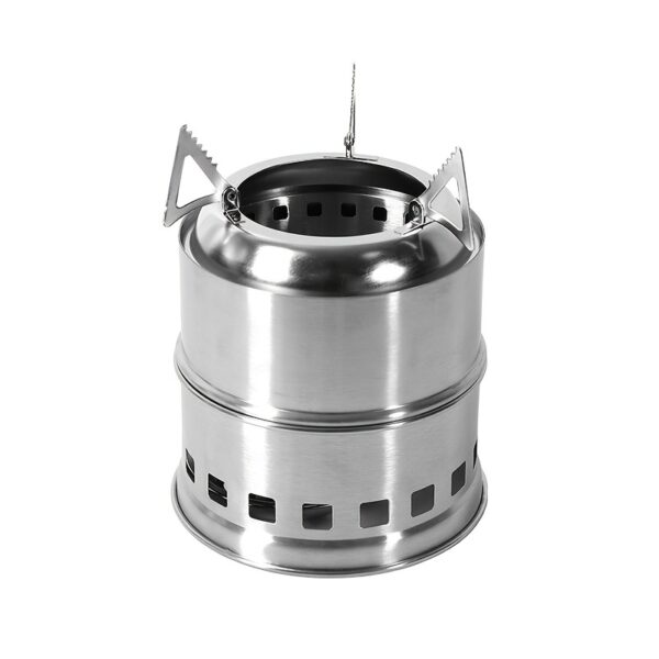 A Mini Portable Camping Stove for Outdoor Adventures: Compact, Made of Stainless Steel, And Designed for Burning Wood - Perfect for Your Next Adventure! - Image 5