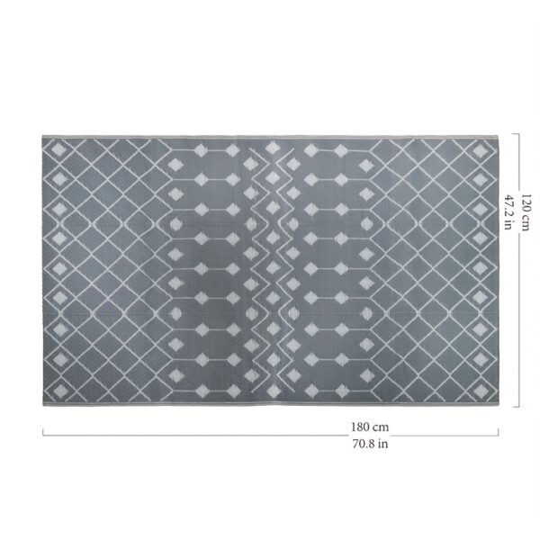 [Reversible Outdoor Mat] 1pc Reversible Polypropylene Outdoor Mat | Foldable, Double-Sided, Lightweight, Portable, Easy to Clean, for RVs, Patios, Camping, Backyard, Picnics, Spring/Summer - Image 4