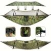 [Versatile Camo Hammock] 4-in-1 Camo Camping Hammock - Durable Nylon, Versatile with Mosquito Net & Sun Shelter, Easy Setup for Backpacking, Hiking, Beach & Garden Adventures, Camping Accessories