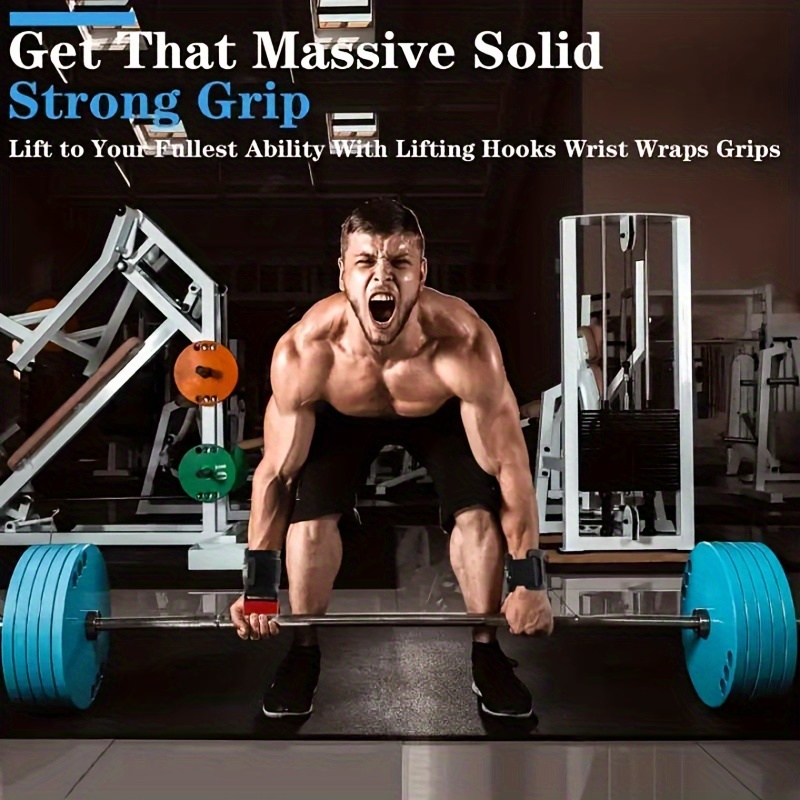 2pcs Gym Weight Lifting Strap With Hooks, Pull-up Assist Wrist Straps, For Core Strength Training - Image 8