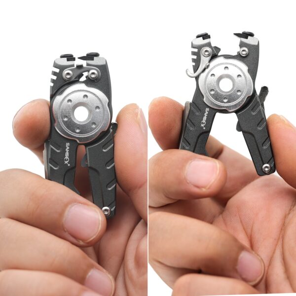 [Portable Pliers] SAMSFX 1pc Multifunctional Mini Pliers | Portable Aluminum Alloy Lure Pliers, Fishing Line Cutter with Retractors, Line Tying Tool - Image 11
