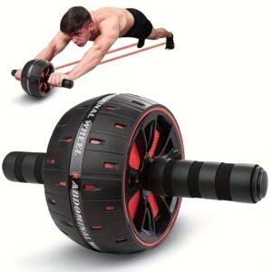 [Abdominal Wheel Fitness] 1pc Abdominal Wheel - Core Training, Body Exercise, Sports Fitness - With Kneeling Pad