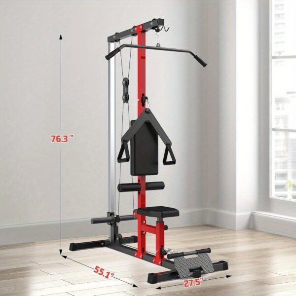 MERXENG All-in-One Cable Machine with Adjustable Leg Support - Stainless Steel, High & Low Pulley System for Full Body Workout, Home Gym Training Equipment - Image 2