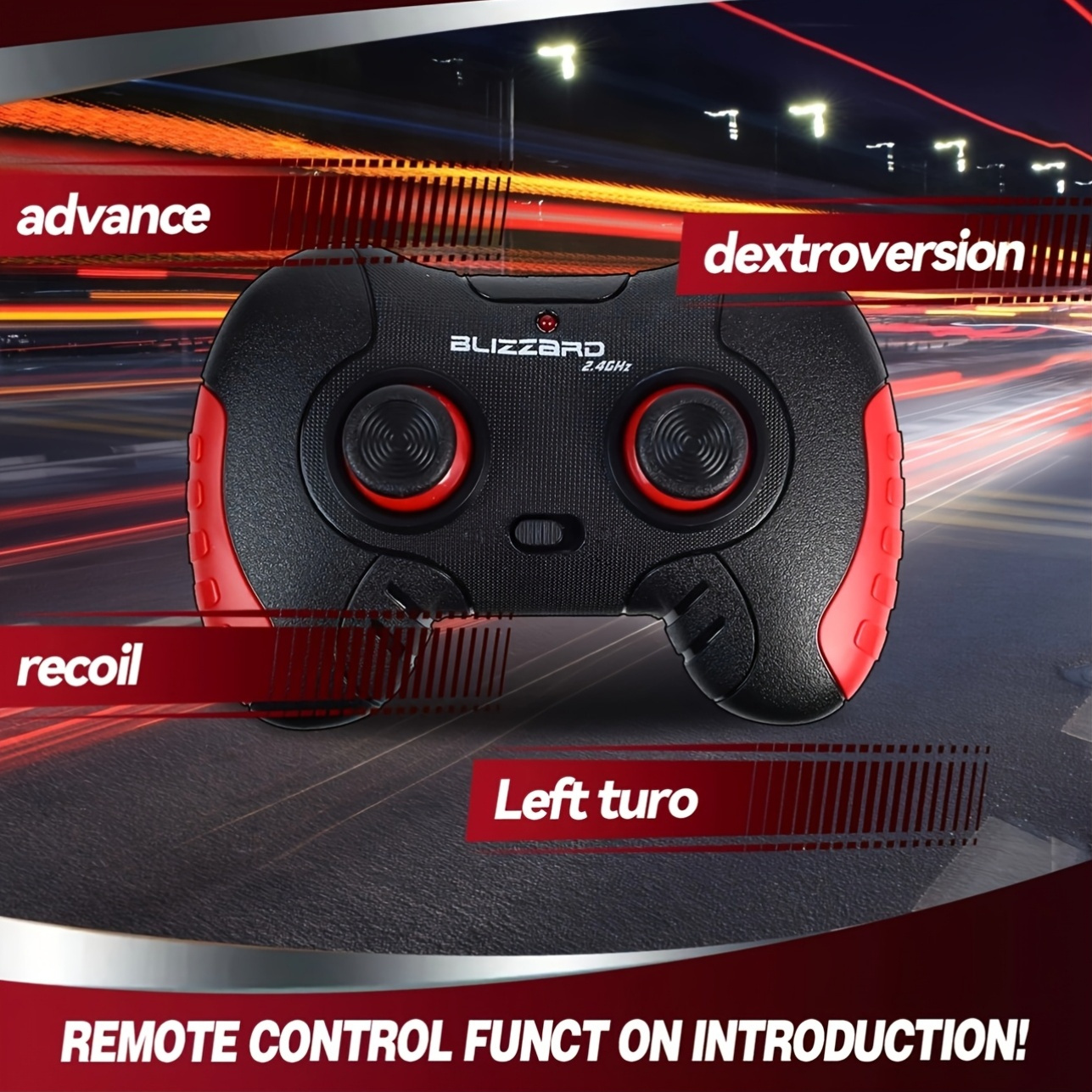 1:18 Scale All Terrain RC Car, High Speed RC Car With Cool Body Lights, Electric RC Truck, Off-road Truck With Two Rechargeable Batteries, Birthday, Christmas, Halloween Gift For Kids Over 6 Years Old - Image 4