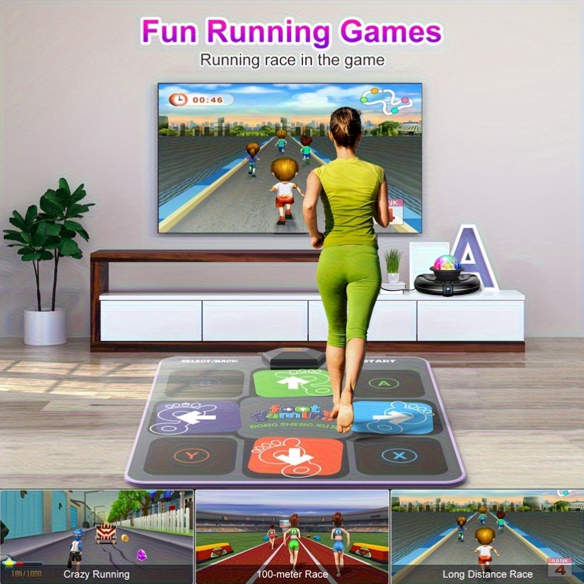 Dance Mat For Kids And Adults, Plug And Play Electronic Dance Pad Game For TV, Fun Kids Dancing Exercise Game, Xmas Birthday Gifts Ideas For 3-12 Year Old Girls And Boys - Image 3