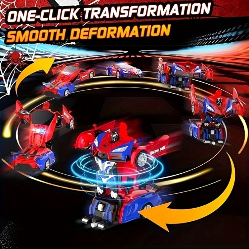 Remote Control Car, One-button Transform Robot Spider Transformer Toy Car With Cool LED Headlights, 2.4Ghz 1:18 Scale, 360 Degree Rotation Drift, Christmas Birthday Gift For Boys And Girls - Image 7