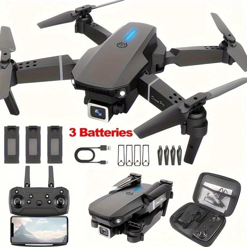 Dual Camera Drone, Foldable Remote Control Drone, Brushless Motor, Optical Flow Positioning, Intelligent Tracking, Indoor And Outdoor Discount Drone, 2 Batteries, 1 Battery, Beginner Gift, Easter Gift, Best Gift for Boyfriend - Image 9