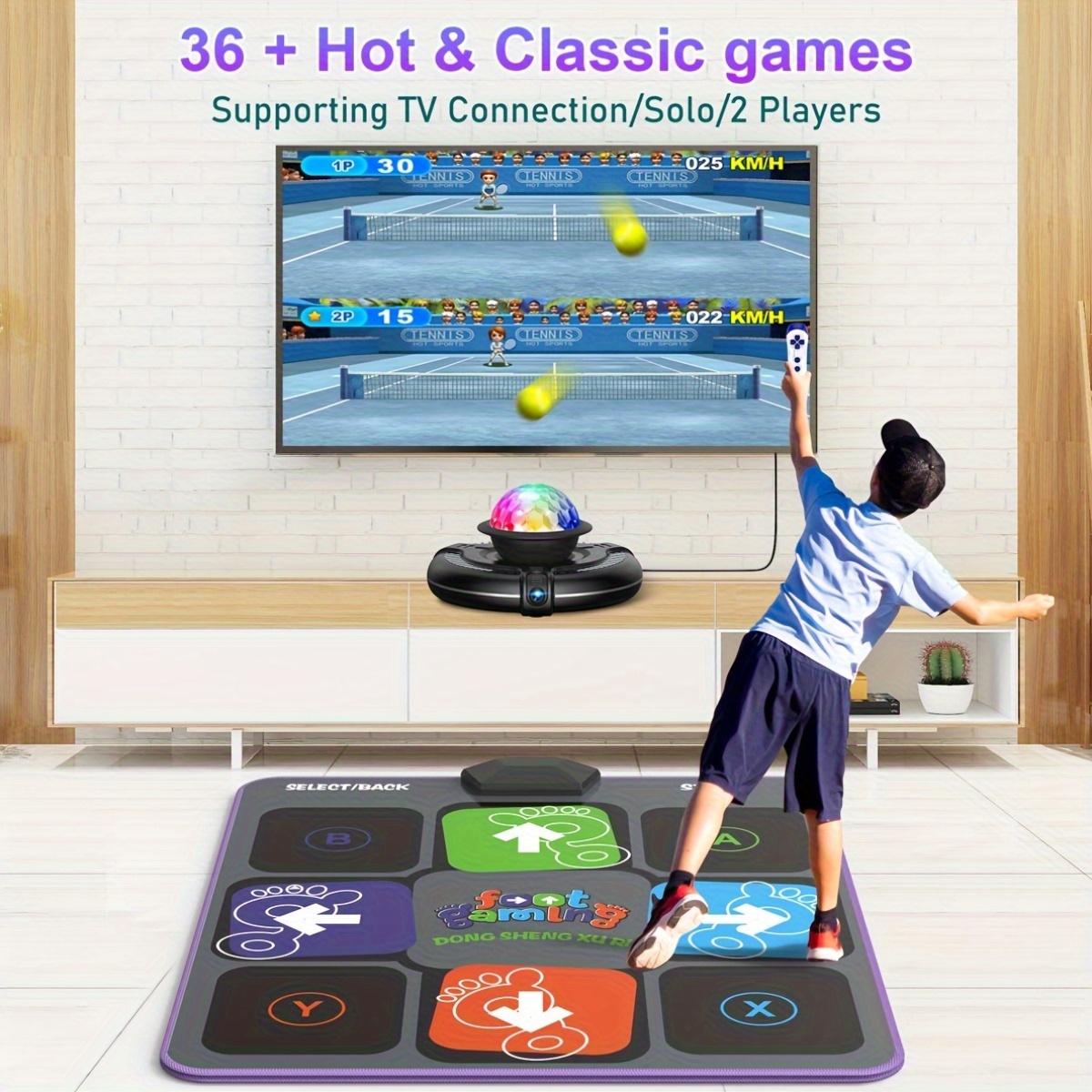 Dance Mat For Kids And Adults, Plug And Play Electronic Dance Pad Game For TV, Fun Kids Dancing Exercise Game, Xmas Birthday Gifts Ideas For 3-12 Year Old Girls And Boys - Image 5