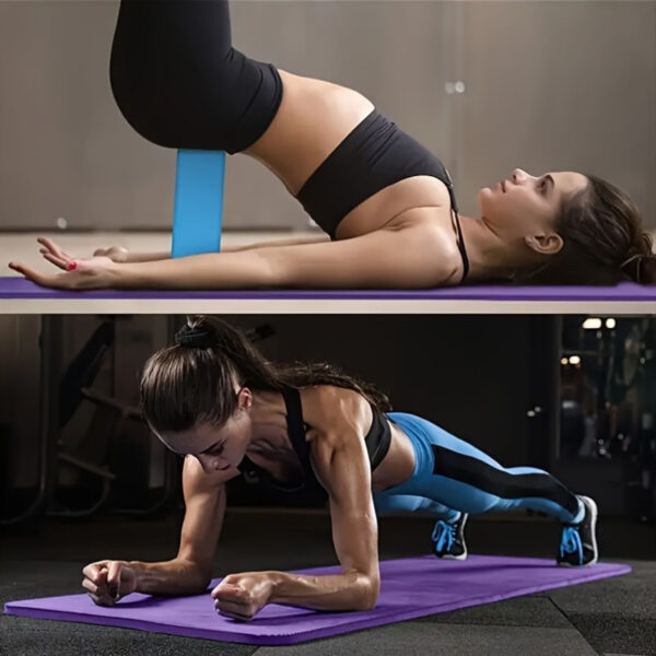 Thickened Non-Slip Yoga Mat with Handles - Heavy-Duty Shock-Absorbing Soundproof Fitness Mat, Ultra-Soft Home Gym Floor Mat for Pilates and Floor Exercises - Available in Pink/Purple/Black, Suitable for Beginners and Professionals, Durable Material, Yoga Gear, Essential for Fitness Enthusiasts - Image 13