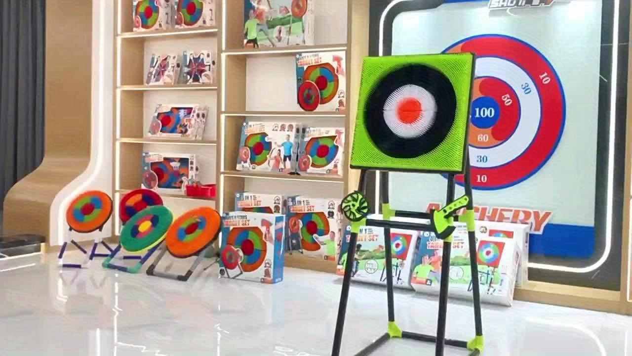 Hatchet Throwing Target Game Set, Green, Three Hatchets And Three Darts, Two-player Competitive Play, Scoring On Inner And Outer Rings Of The Target, For Sports Toys In The Courtyard - Image 8