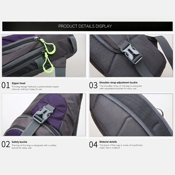 [eonothem Sling Bag] eonothem Unisex Chest Sling Bag | Large Capacity, Adjustable Strap, Zipper Closure, Multiple Colors - Compact Crossbody Bag for Gym, Commuting & Travel - Image 10