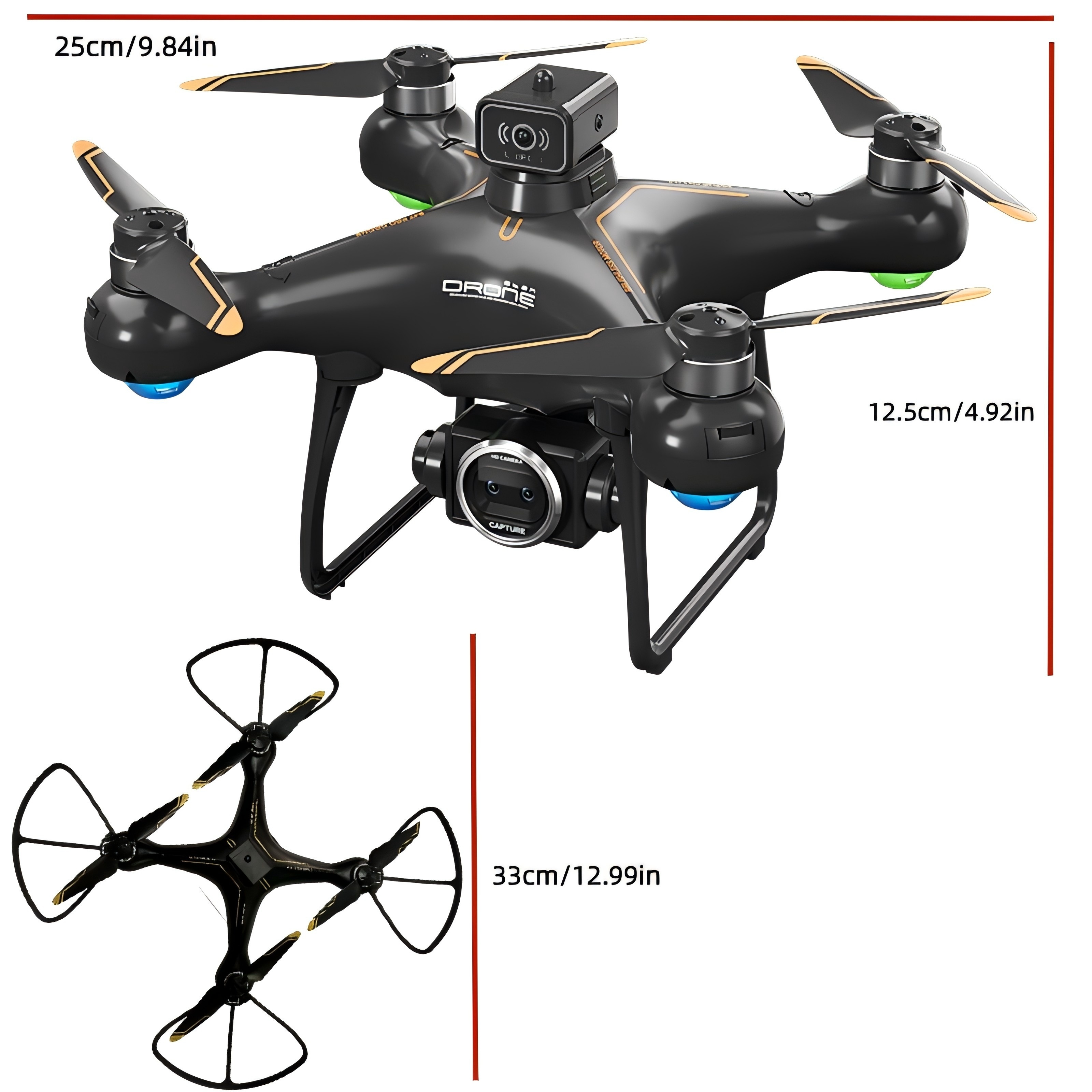 S116 MAX Brushless Optical Flow Drone - Dual Cameras, Headless Mode, 360° Obstacle Avoidance, WIFI FPV, Phone App Control - For Adults & Kids - Perfect for Halloween & Christmas Gifts - Image 2