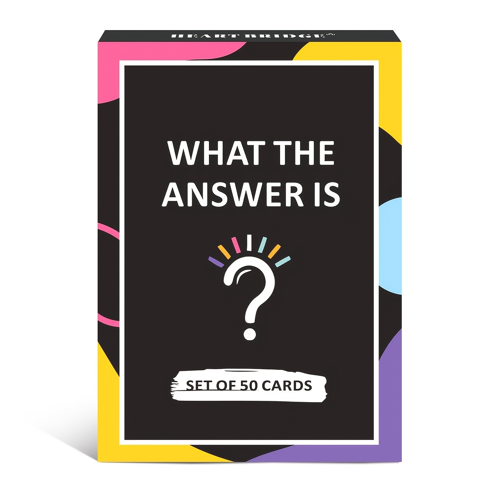 What The Answer Is" Fun Guessing Card Game - 50 Cards, Perfect for Adults' Party Nights & Holiday Gatherings | Ideal for Halloween, Christmas, Thanksgiving - Image 3