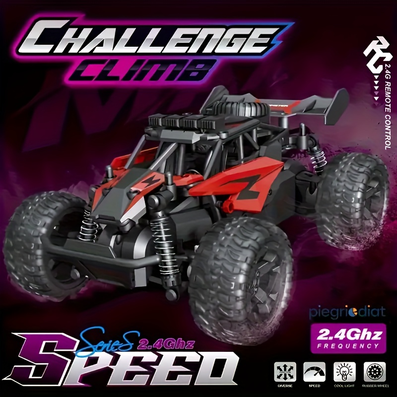 All-terrain Monster Truck, A Remote-controlled All-terrain Vehicle, Is Equipped with Two Rechargeable Batteries And Colorful Lights, And Can Reach A Speed Of 30 Kilometers Per Hour., Best for Christmas - Image 4