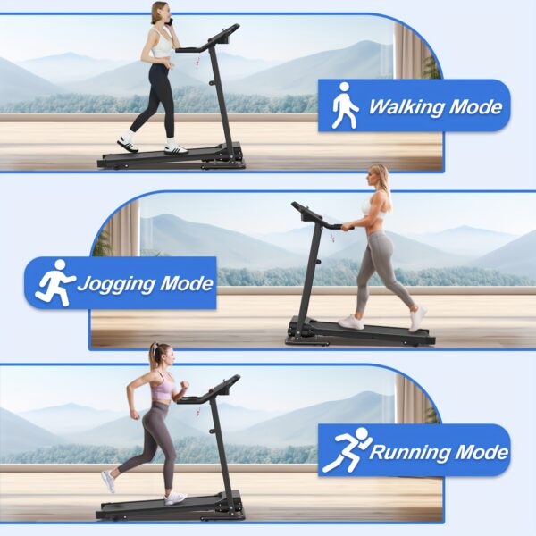 [FYC Portable Treadmill] 2.5HP FYC Foldable Portable Treadmill - Electric Motorized Running Machine with Heart Rate Sensor for Home Gym - Image 8