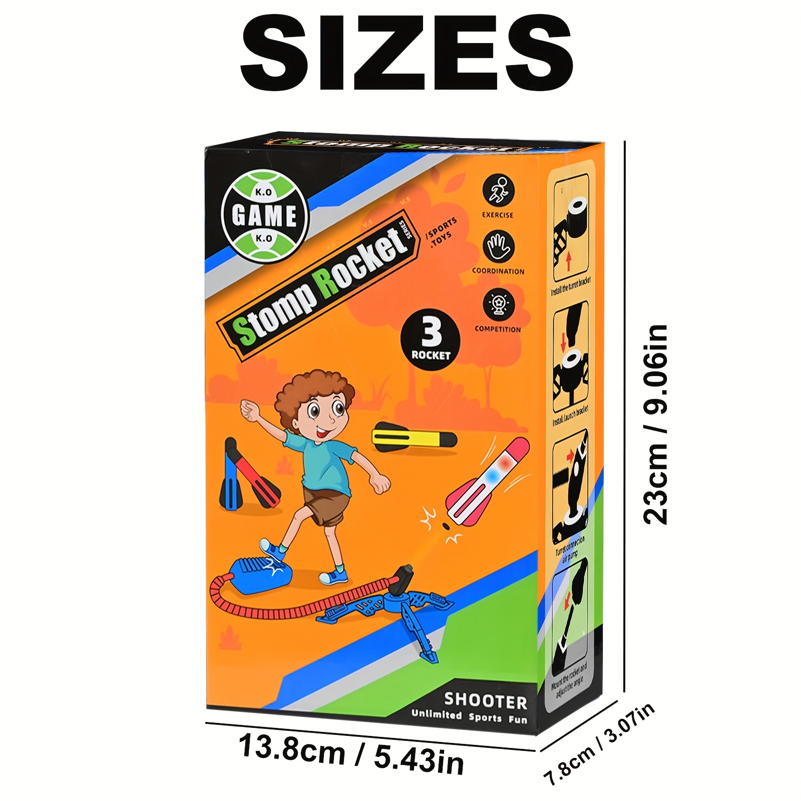 Stomping Rocket Launcher Toys, Outdoor Children's Foam Rocket Toys, Parent-Child Interaction, STEM Educational Games, Suitable for 3 Years Old Boys, Girls Birthday Halloween, Christmas Festival Gifts - Image 10