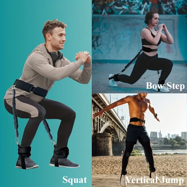 [Anti-Slip Band] Anti-Slip Resistance Band, Medium Tension | Black, TPE Material, Stackable, for Effective Leg Exercise, Fitness and Strength Training, Enhance Muscle Tone and Boost Workout Performance - Image 7