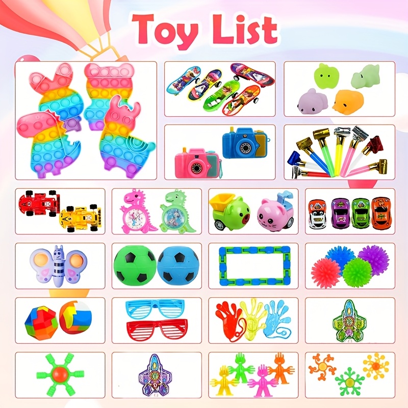 380pcs Party Favors Bulk, Fidget Toys & Goodie Bag Stuffers, Birthday Gifts, Classroom Prizes, Pinata Fillers, Carnival Giveaways, Party Bag Fillers | Assorted Fidget Toys, Party Supplies - Image 3