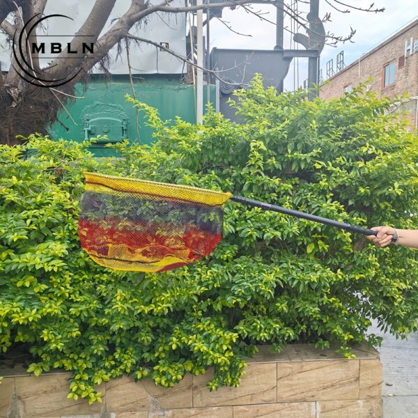 [Carbon Fiber Fishing Net] 1pc Carbon Fiber Fishing Landing Net | Telescopic Collapsible 2.1m/2.4m/3m Super-Long Handle with Ergonomic Grip, Durable Lightweight Design & Mixed Colors for Professional & Recreational Anglers - Image 9