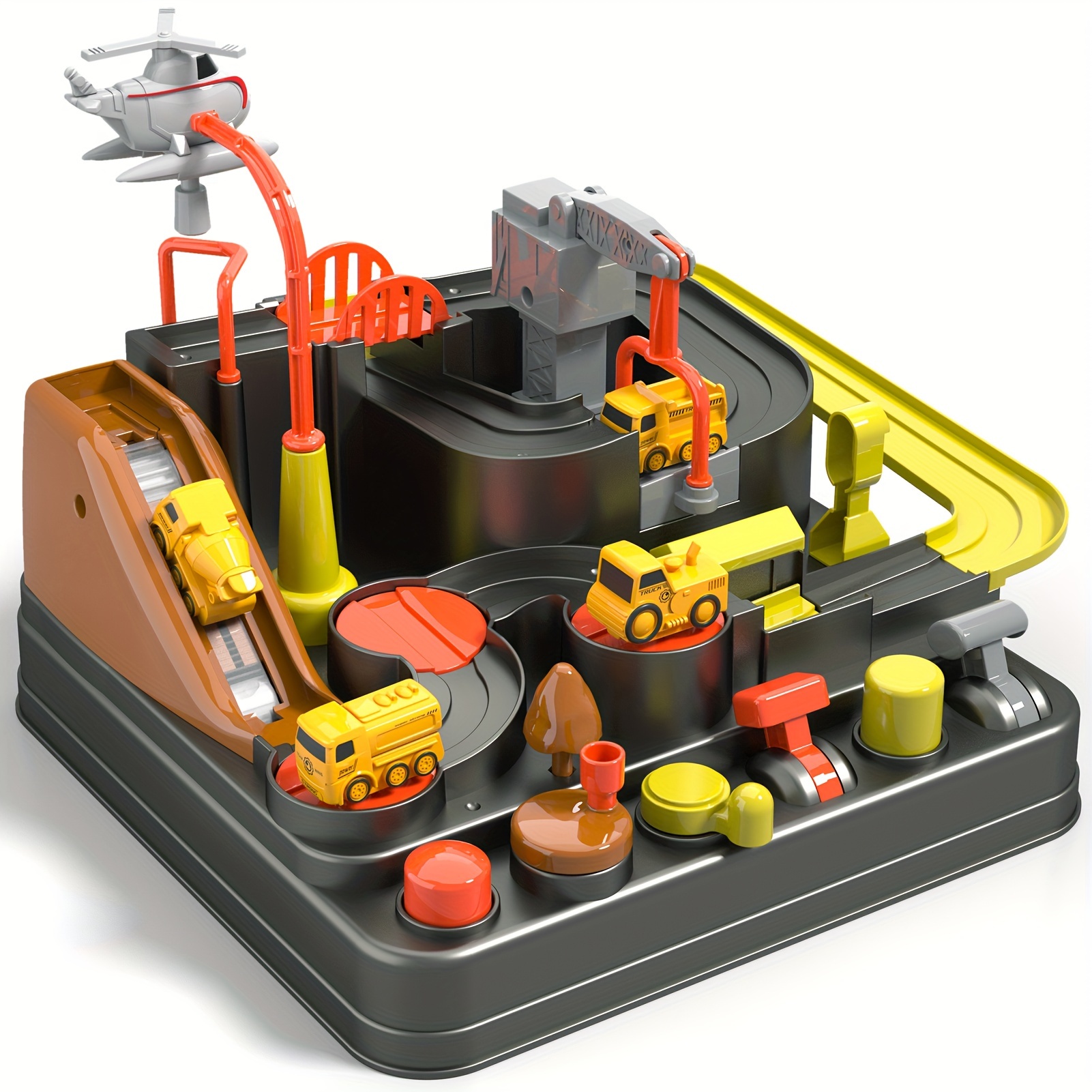 Race Car Tracks Toys for Boys, Car Rescue Adventure Toys Toys for 3 4 5 6 Year Old Boys