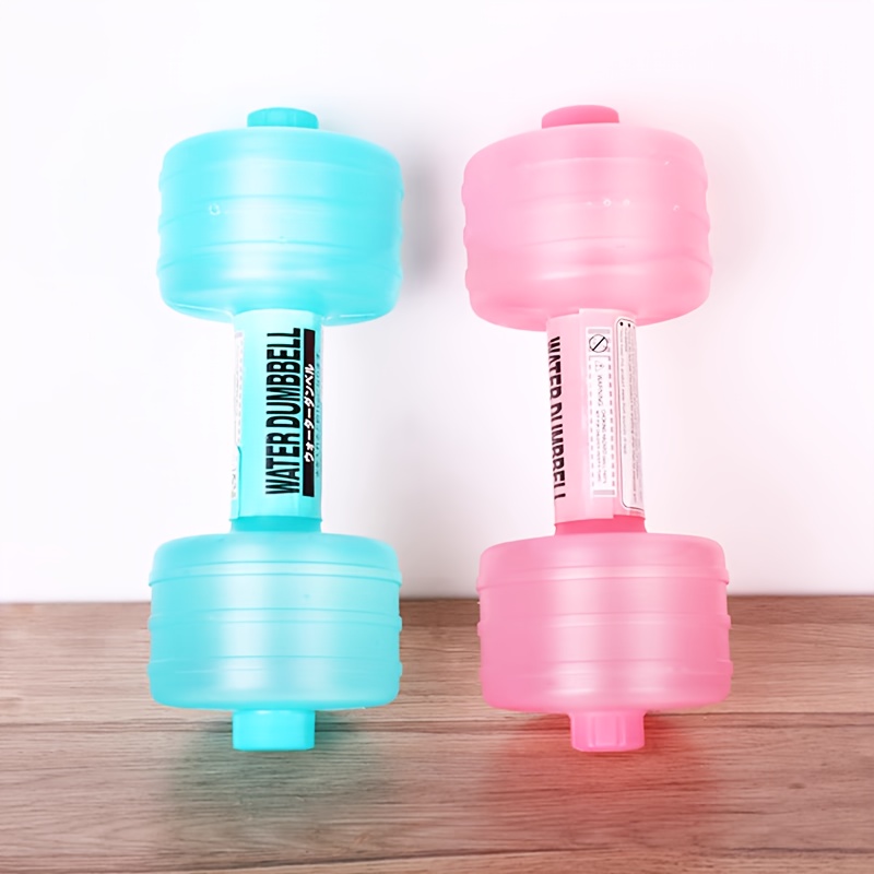Dumbbell-shaped water-filled hand weight - High Quality sports water bottle, suitable for gyms, fitness and water training - High quality, full-body exercise suitable for both men and women