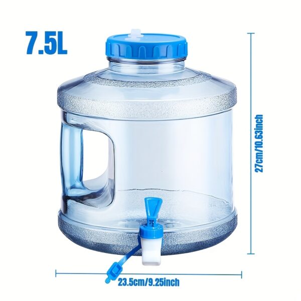 [Portable Water Bucket] Portable water bucket with faucet, outdoor and car-use drinking container for travel and self-driving trips - Image 3