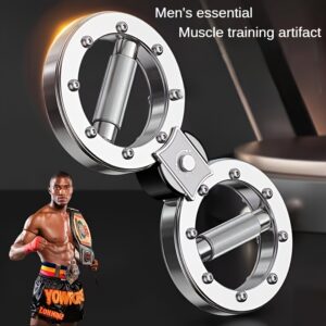 Adjustable Resistance Arm Trainer - 360° Rotating 8-Section Forearm and Muscle Exerciser, Stainless Steel, Ideal for Boxing, Fitness, and Combat Training, Workout Equipment|Adjustable Resistance|Durable Construction, Gymnastic