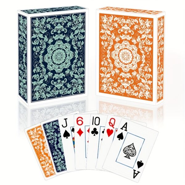 Playing Cards: Classic Pattern Playing Card Set, Durable Poker Set, Large Font for Adult Senior Playing Cards, Suitable for Party Entertainment and Card Games - Image 4