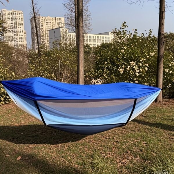[Versatile Camo Hammock] 4-in-1 Camo Camping Hammock - Durable Nylon, Versatile with Mosquito Net & Sun Shelter, Easy Setup for Backpacking, Hiking, Beach & Garden Adventures, Camping Accessories - Image 9