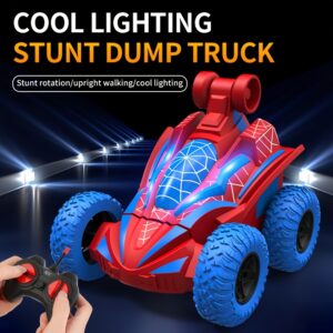 360 ° Rotating Remote Control Stunt Vehicle Toy - All Terrain Off Road Remote Control Vehicle, Durable Plastic Structure, Suitable as Birthday, Halloween, and Christmas Gifts