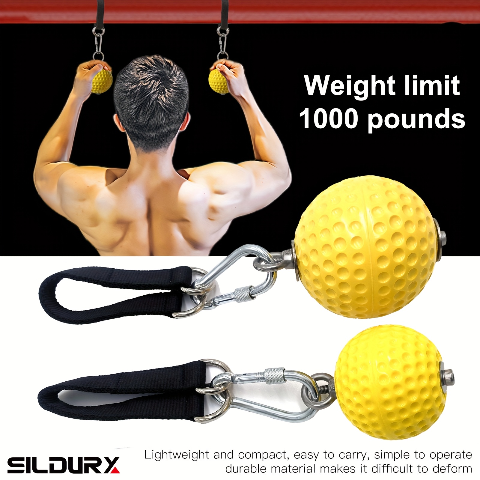 2pcs pull-up solid grip, rock climbing pull-up fixed grip belt, non-slip handle strength training device, suitable for rock holding, pull-up, kettlebell, fitness, exercise - Image 8