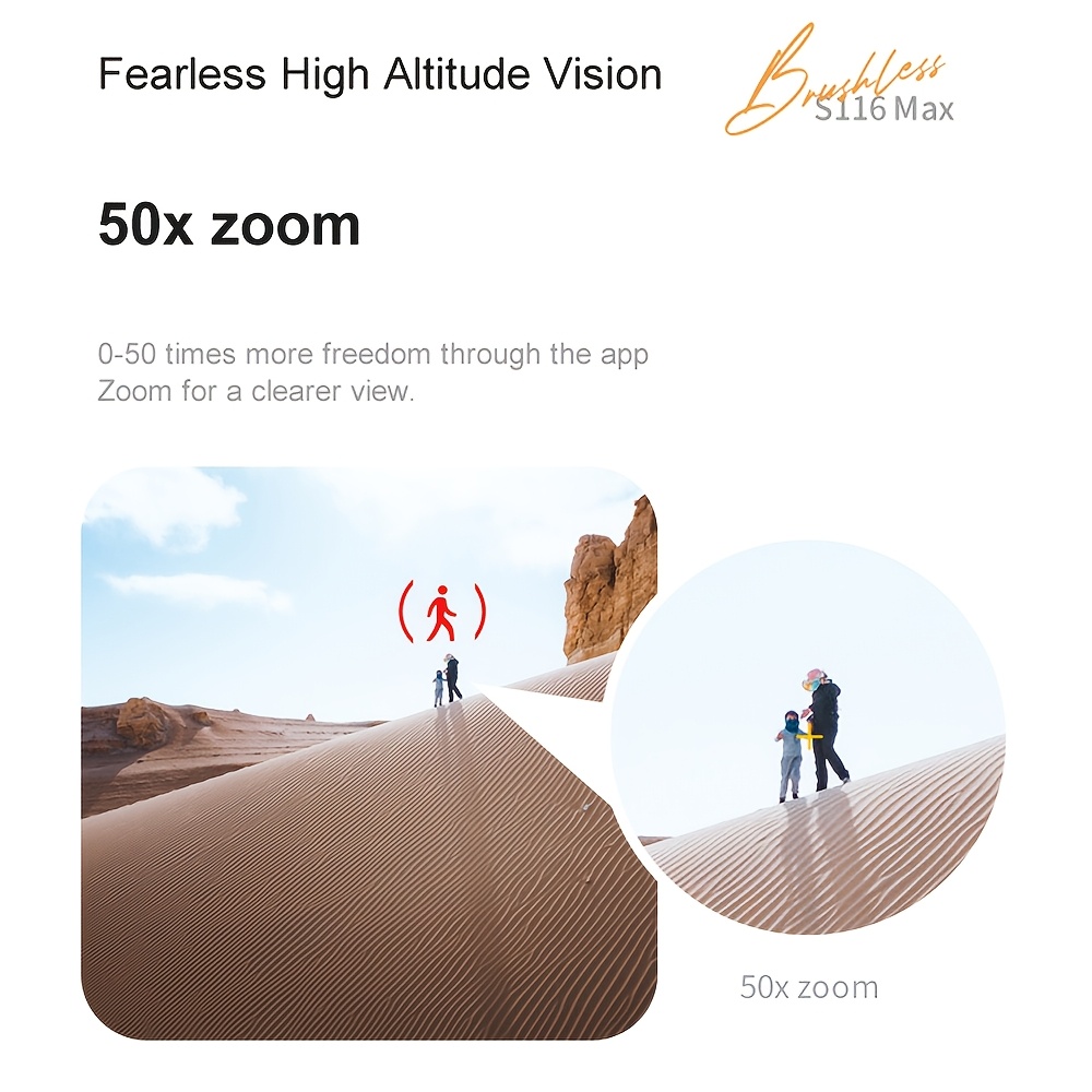 S116 MAX Brushless Optical Flow Drone with Dual Cameras, Headless Mode, 360° Obstacle Avoidance, WIFI FPV, Phone App Control And 4-Side Obstacle Avoidance for Effortless Aerial Photography for Halloween & Christmas Gifts - Image 4