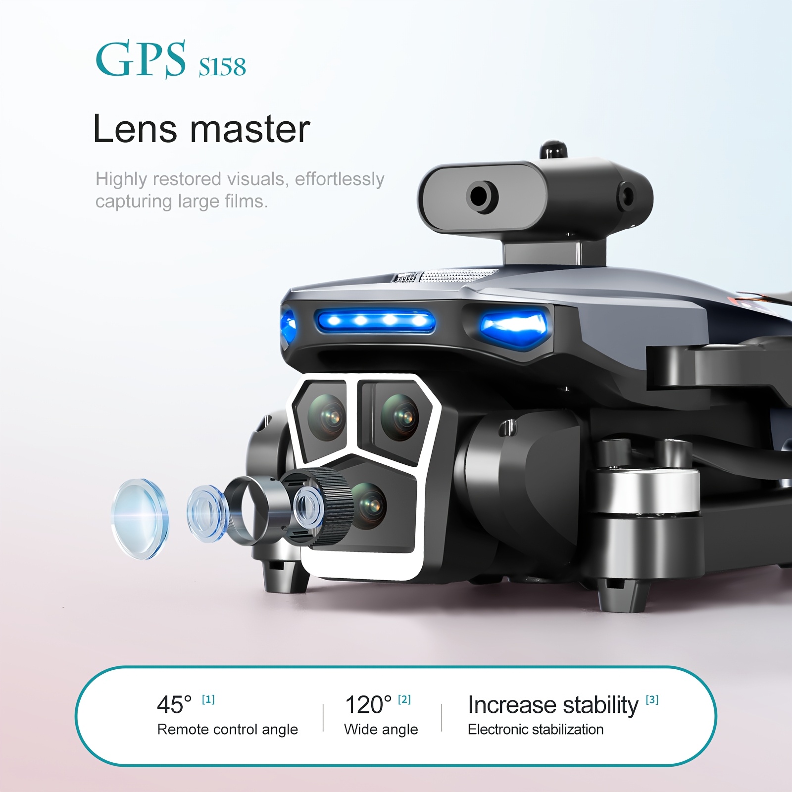 GPS Drone With 4K Camera For Adults Beginner, 42Min Flight Time 2 Batteries, Optical Flow, 5G Transmission Foldable FPV RC Quadcopter Brushless Motors, No Obstacle Avoidance, GPS Auto Return Home, Intelligent Follow Me Christmas Halloween Gifts - Image 10