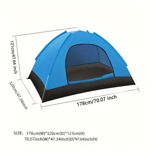 [Camping Tent] Outdoor Camping Tent, Automatic Portable Folding Tent, Easy to Set Up, Convenient to Carry, Comes with a Storage Bag, Single-Person Camping Tent - Image 8