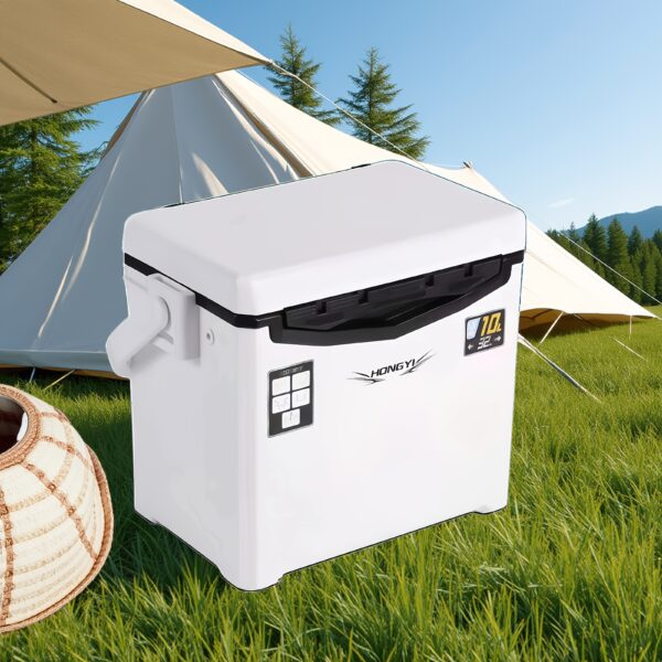 [Portable Camping Refrigerator] Portable Refrigerator Insulation Box - Outdoor Camping Ice Bucket with Ice Cubes - Image 7