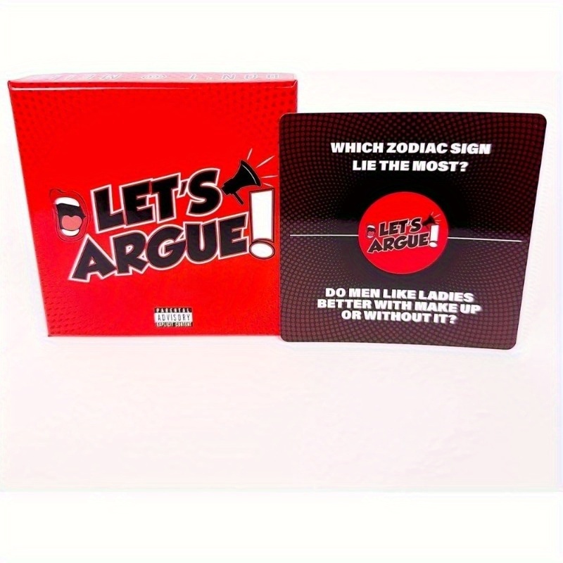 Debate Card Game - Fun Discussion Party Game with Bold Controversial Prompts, Suitable for Adults and Family Competitive Board Game, Exquisite Packaging Design