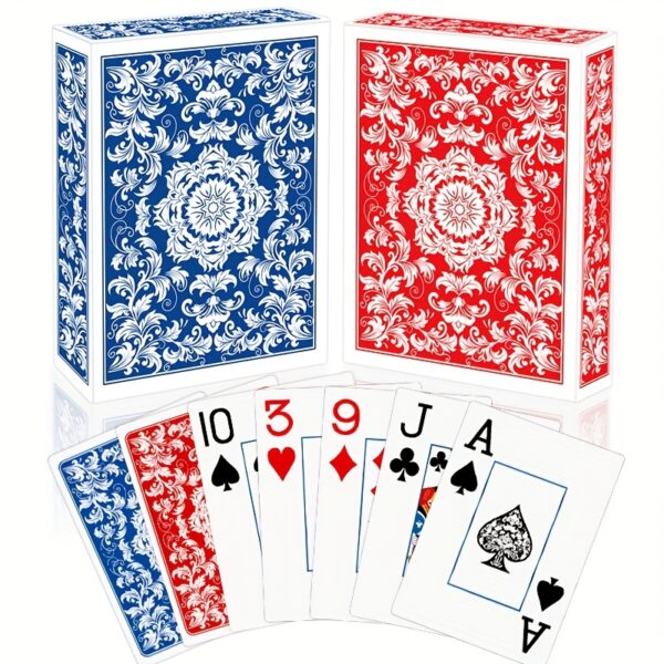 Playing Cards: Classic Pattern Playing Card Set, Durable Poker Set, Large Font for Adult Senior Playing Cards, Suitable for Party Entertainment and Card Games - Image 6