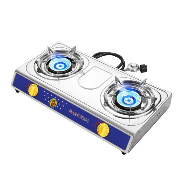 [Portable Propane Stove] VIVICREATE 4000 BTU Portable Propane Stove | 1/2/4 Burner Options - Heavy Duty Stainless Steel | for Outdoor Cooking, BBQ, Grilling, Camping & Picnics
