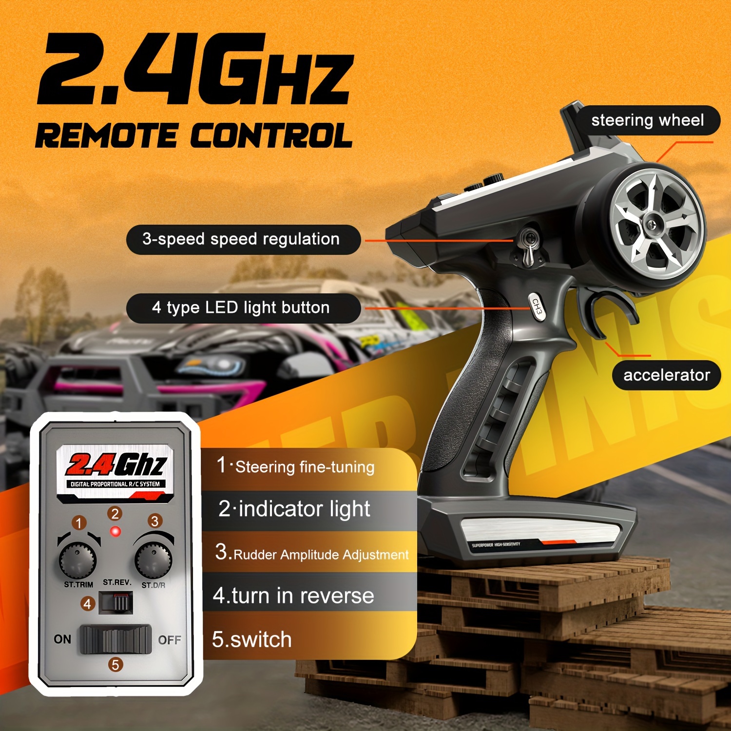 1:16 Scale 70Km/h Super High Speed RC 4WD Off-road Vehicle RC Climbing Car Brushless Motor Youth Over 14 Years Old Children And Adult Racing Toys, Most Ideal Gift - Image 10