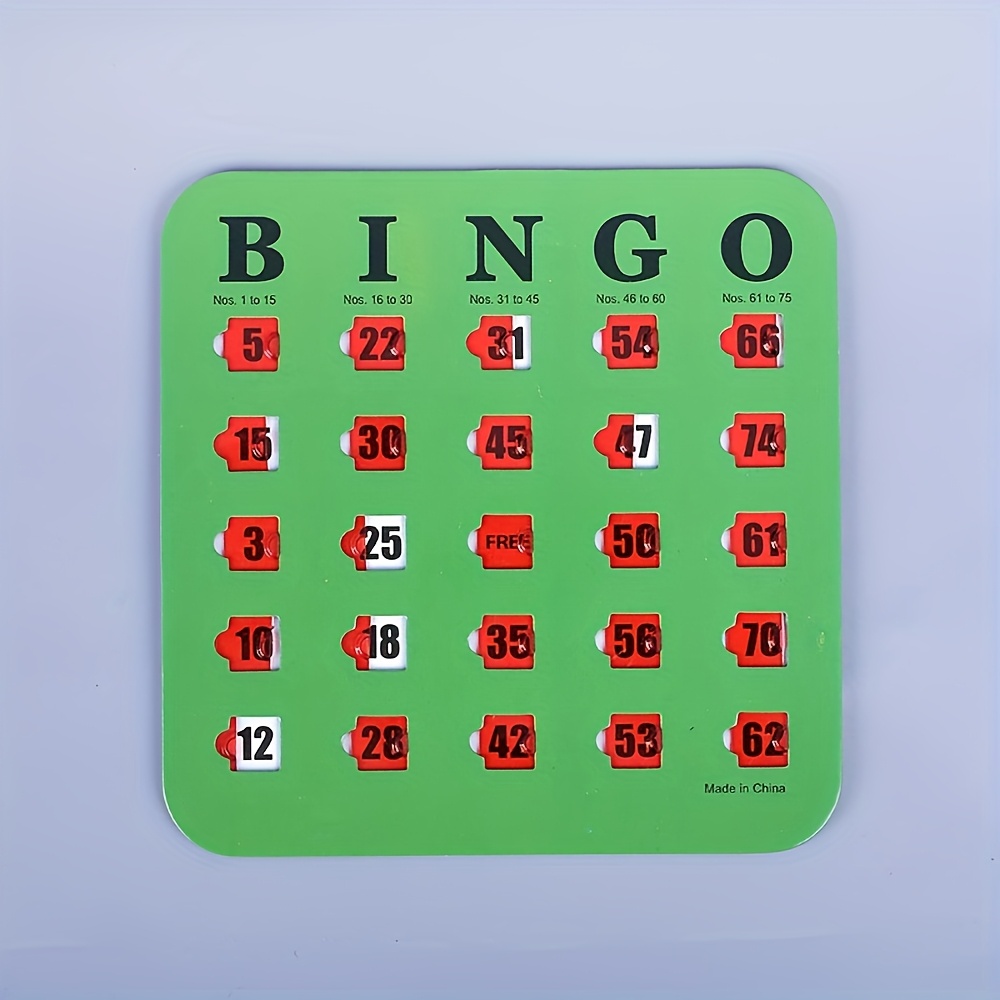 Bingo Game, A Set of Reusable Five-color Bingo Game Card Sets, A Logical Thinking Training Board Game for Family Gatherings, Adult Bingo Cards - Image 4